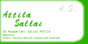 attila sallai business card